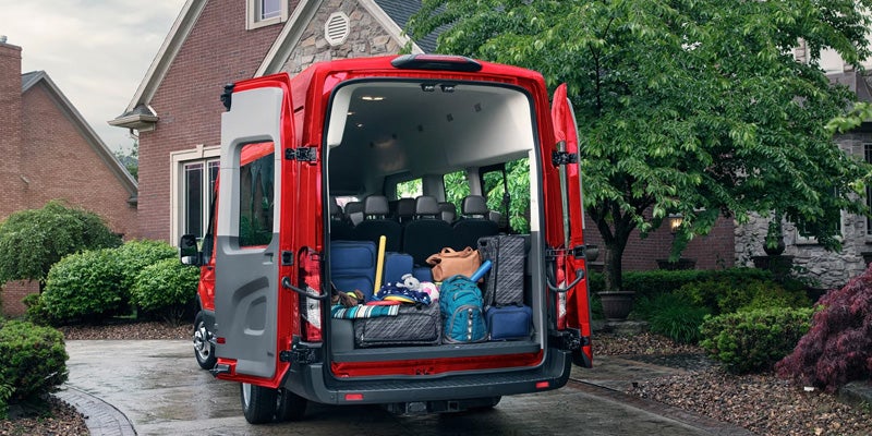 Transit Van Loaded For Work